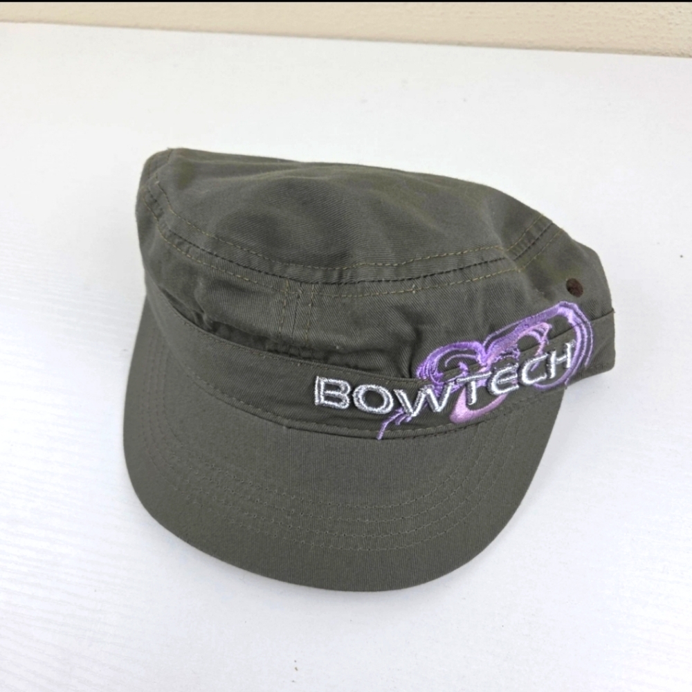 Bowtech Olive Green Cap with Purple‎ Logo